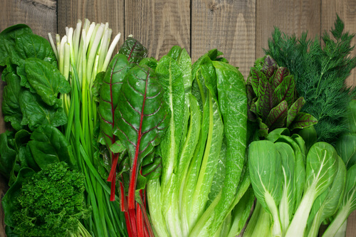 Nahrungsmittel gegen Nervosität: grünes Blattgemüse