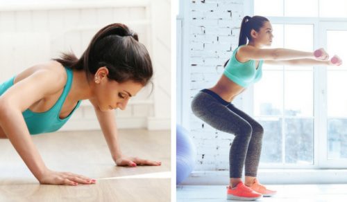 Fit werden mit nur 4 Übungen Fit werden mit nur 4 Übungen
