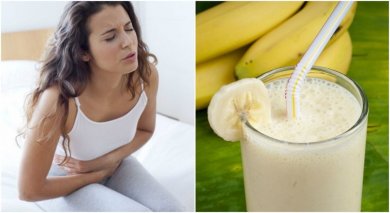 Mixgetränk mit Kartoffel und Banane gegen Magenleiden