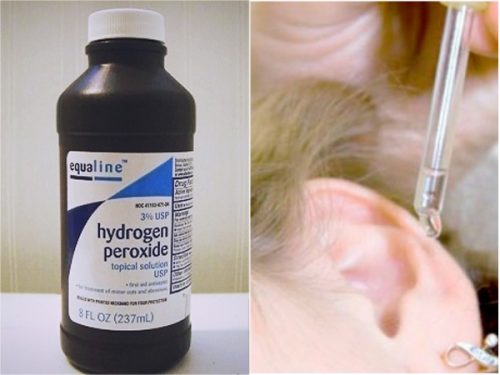 Wasserstoffperoxid nutzen um Wasser aus den Ohren zu entfernen.