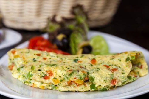 Omelette fürs Abendessen