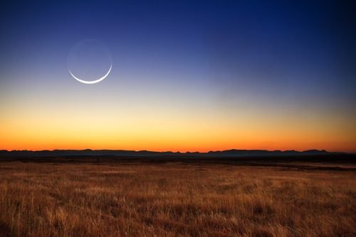 Mond am Himmel