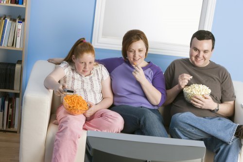 Genetische Adipositas: Familie mit Übergewicht