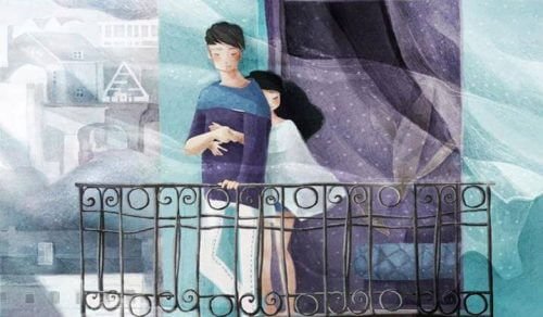 Wie das Paar auf dem Balkon, sind wir an Menschen gebunden, die ehrlich zu uns sind, uns lieben und auf unserer Seite sind.