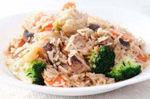 Kalorien sparen mit Reispfanne