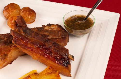 Rezepte für karamellisierte Rippchen: Mit Ananas