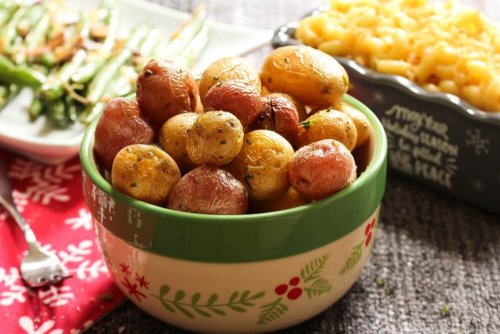 Minikartoffeln und Shrimp-Pulver sowie andere proteinreiche Rezepte ohne Hühnchen