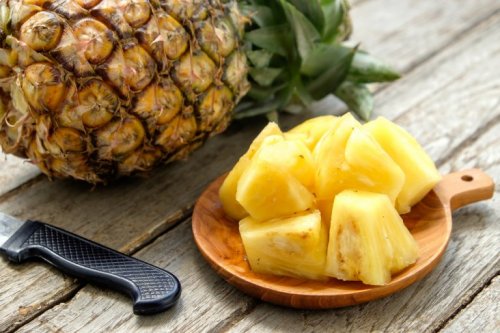 Hautpeelings mit Ananas
