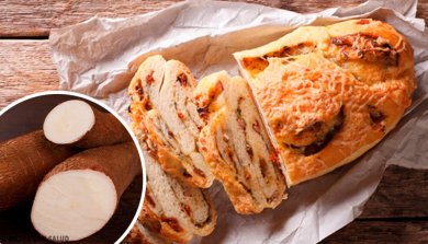 Maniok-Brot mit Hafer und Schokolade ohne Gluten, Laktose oder Zucker