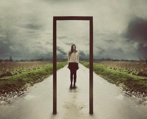 Spiegel deines Selbst Tür