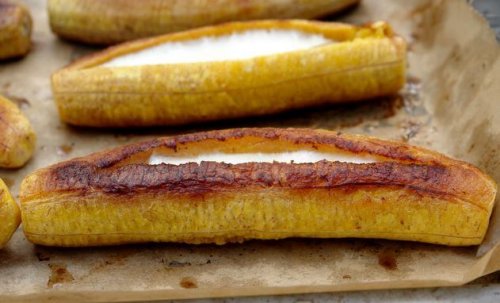 Gefüllte Kochbananen