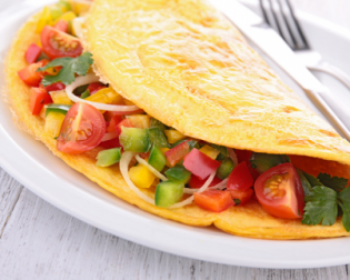 Rezept für Gemüseomelette - lecker und gesund!