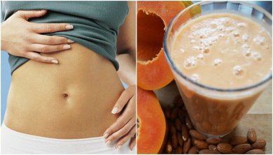 Verdauung verbessern mit Papaya-Mandelmilch-Smoothie