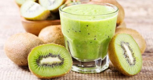 Gesunde Getränke zum Abnehmen mit Kiwi