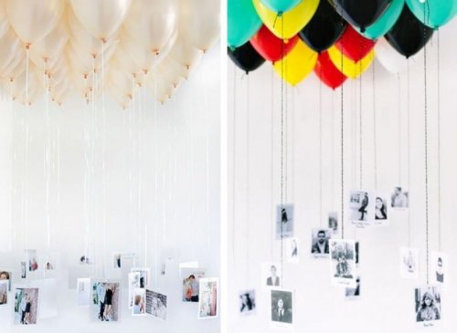 Luftballons mit Fotos