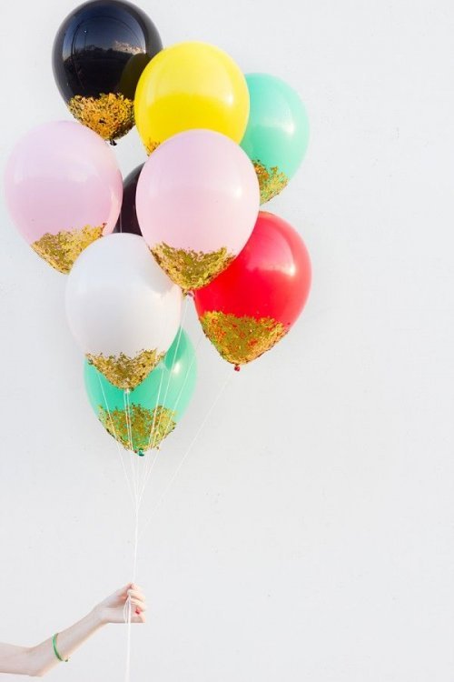 Luftballons mit Glanz