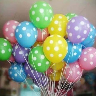 Luftballons mit Punkten