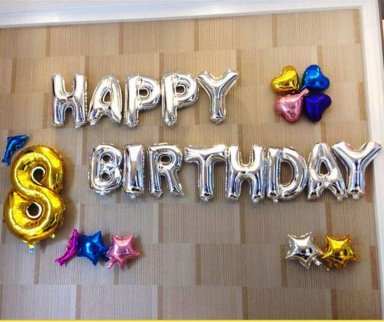 Geburtstag mit Ballons