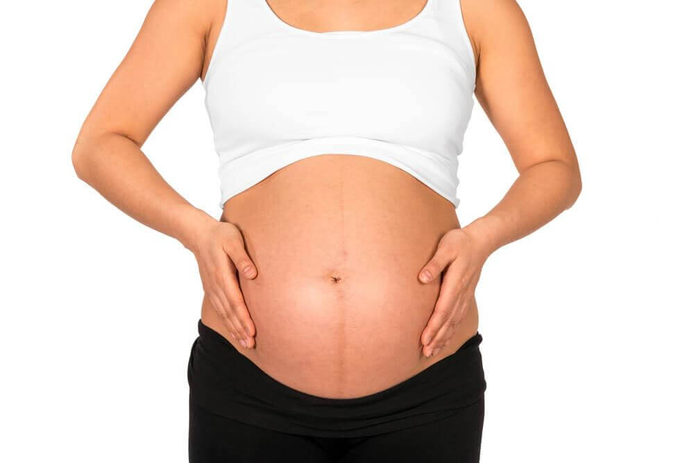 Linea negra in der Schwangerschaft