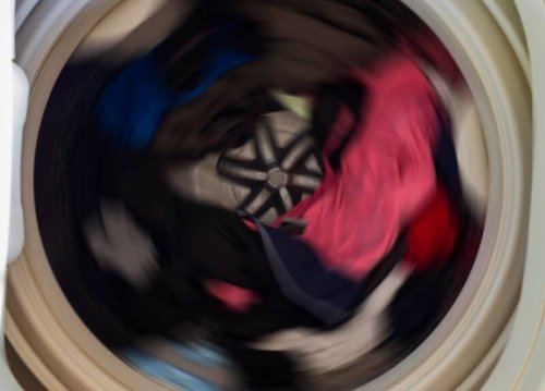 Wäsche in der Trommel