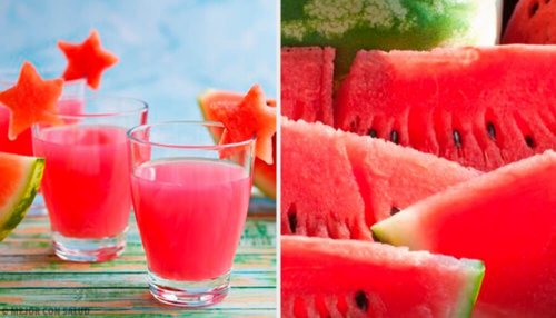 Wassermelonen-Saft gegen Einlagerung von Wasser