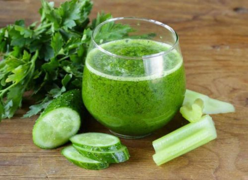 Gesunde Smoothies enthalten Gurke