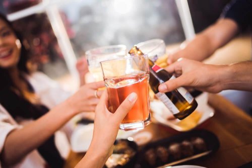 Meide Alkohol für bessere Verdauung