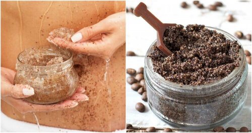 Peeling gegen Dehnungsstreifen mit Kaffee und Kokosöl