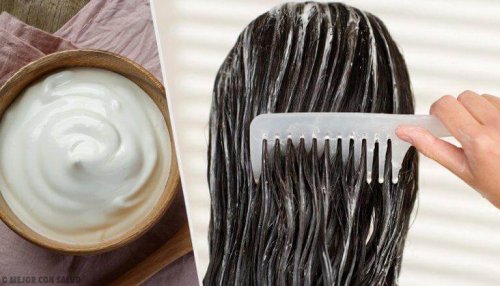 Haarmaske mit Mayonnaise, Aloe Vera und Tomaten für voluminöses Haar