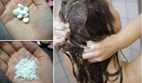 Aspirin gegen Schuppen - Haare waschen