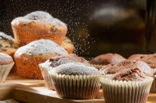 Hafer-Muffins ohne Zucker.