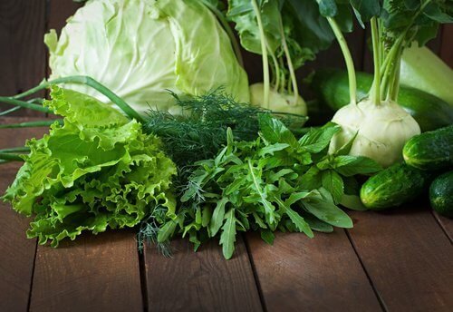 Das grüne Gemüse ist ein probiotisches Lebensmittel