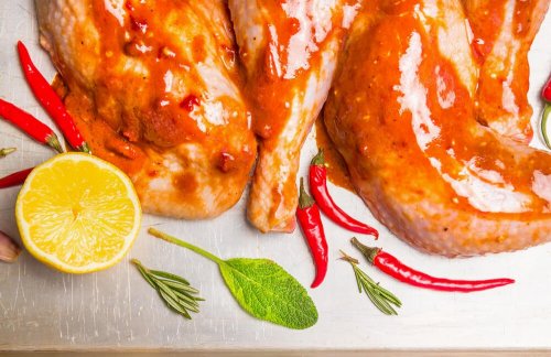 Hühnchen und Chilischoten