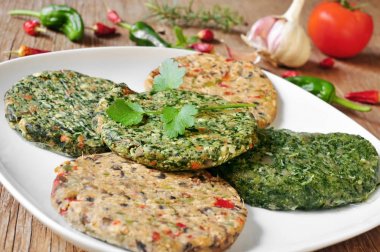 Bratlinge für vegane Hamburger