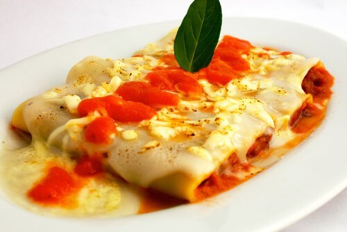 Rezept für Cannelloni mit Hühnchen