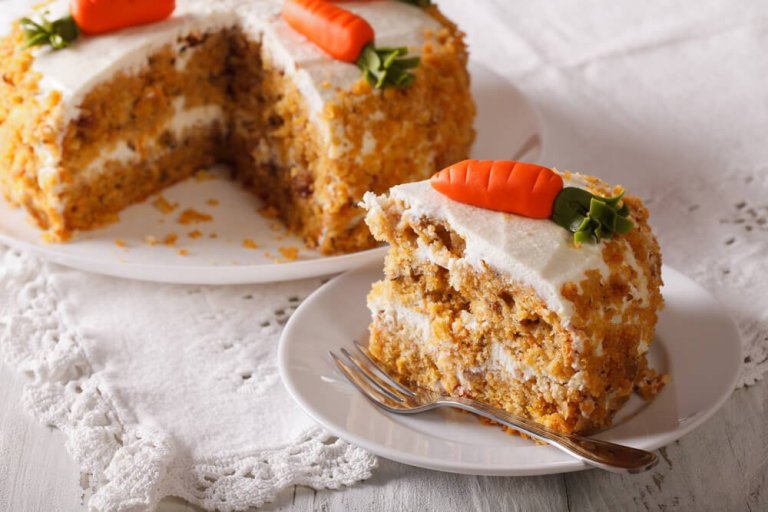 Leckerer Karottenkuchen ohne Ei und Fett