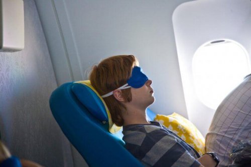 Nicht jeder kann im Flugzeug schlafen