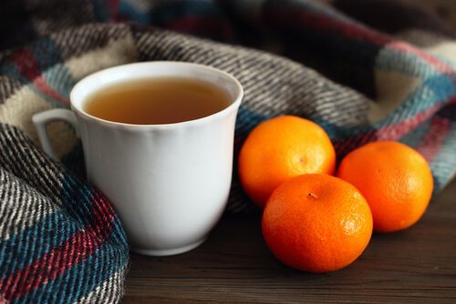Tee aus Mandarinenschalen als Einschlafmittel