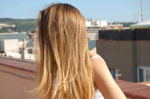 Sonne auf dem Haar