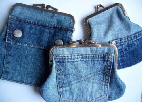 Portemonnaies au alten Jeans