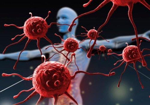 Illustrierung zeigt, wenn Viren stärker werden, attackieren sie den Körper.