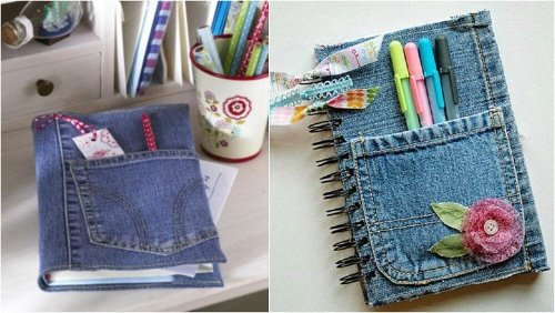 Notizbücher aus alten Jeans