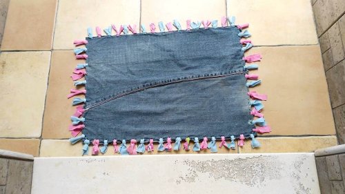 Vorläufer aus alten Jeans