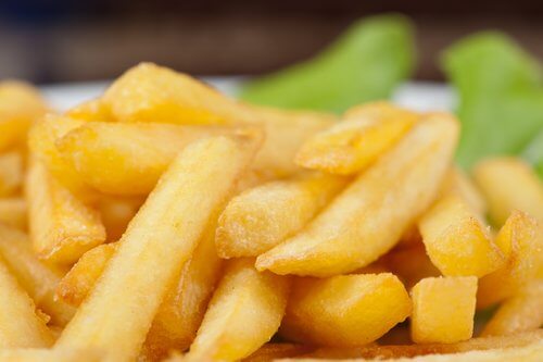zubereitete Pommes