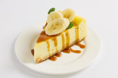 Veganer Käsekuchen mit Banane