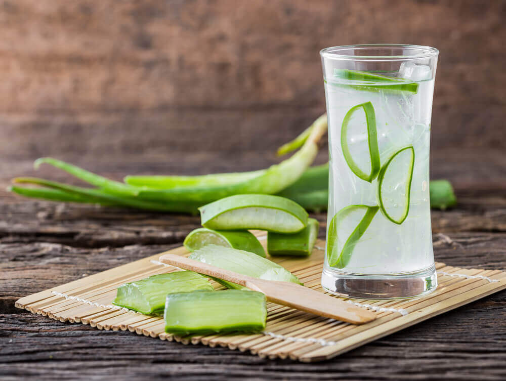 Drinks mit Aloe vera gegen langsame Verdauung
