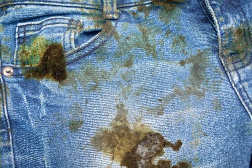 Öl-Flecken - Jeans