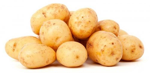 Viele rohe Kartoffeln