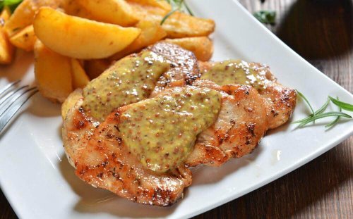Hühnerbrust mit Fruchtsauce ist sehr gesund
