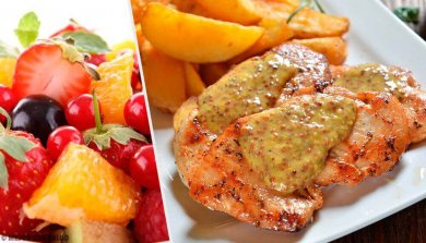 Hühnerbrust mit Fruchtsauce